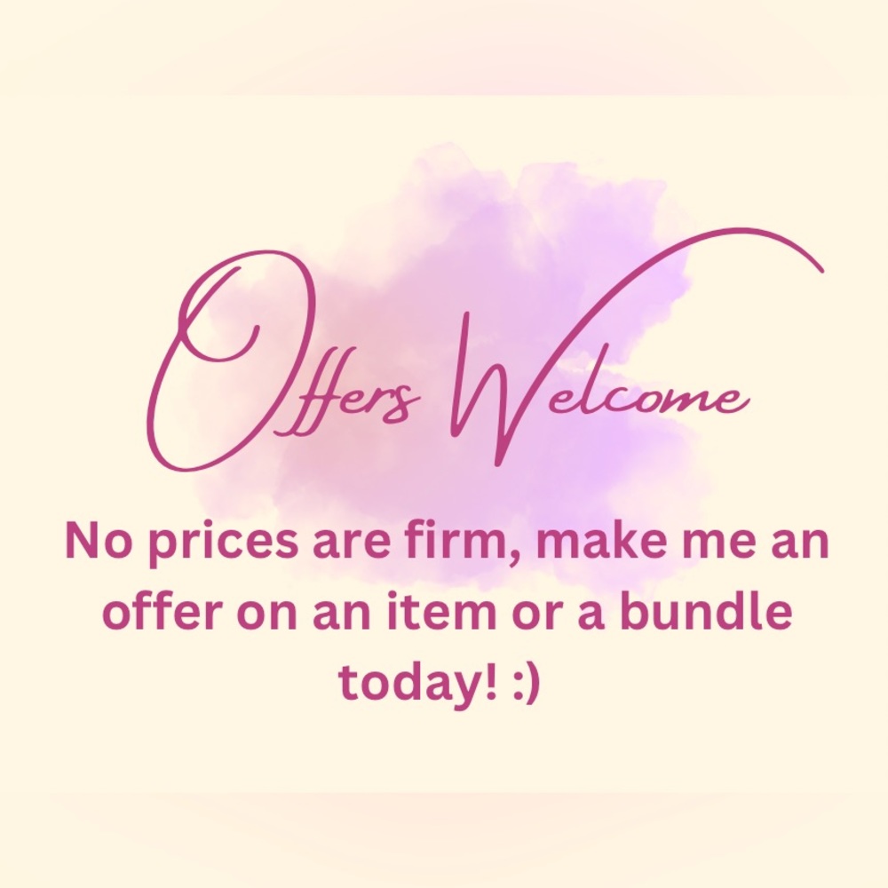 Make me an offer, no prices are firm!